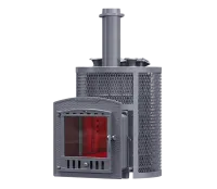 Печь для бани GFS Авангард Ураган 35П2С ЗК круглая чугунная  печь для бани gfs авангард ураган 35п2с зк круглая чугунная