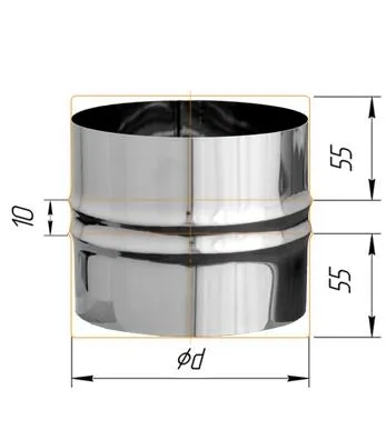 Адаптер Феррум ПП для печи нержавеющий (430/0,5 мм) ф115 адаптер феррум пп для печи нержавеющий (430/0,5 мм) ф115