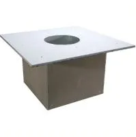 Разделка ОгнеупорOFF потолочная нержавеющая (430/0,5 мм), 500 ф200 (ППУ Н) составная разделка огнеупорoff потолочная нержавеющая (430/0,5 мм), 500 ф200 (ппу н) составная