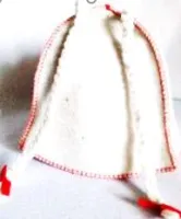 шапка для бани косички, белая, жар-банька