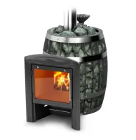 Печь для бани ТМФ Саяны II Inox Витра закр. каменка печь для бани тмф саяны ii inox витра закр. каменка