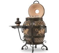 тандыр экотандыры перс толпар,с откидной крышкой, 1 столик, черный