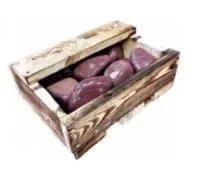 Камень для бани Кварцит малиновый шлифованный 10кг ящик камень для бани кварцит малиновый шлифованный 10кг ящик