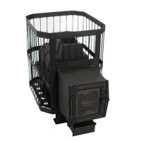 печь для бани чугунная сибирь-24 чугунная дверка универсальная (сетка)