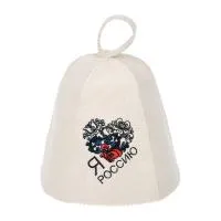 Шапка для бани "Я люблю Россию" Банные штучки шапка для бани "я люблю россию" банные штучки