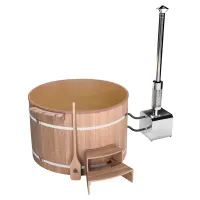 Купель Шишка с пластиковой вставкой 1700мм (бежевая чаша/светлый фасад) в комплекте печь купель шишка с пластиковой вставкой 1700мм (бежевая чаша/светлый фасад) в комплекте печь