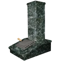 Облицовка на трубу GFS Гром 50 Президент 150х790 Серпентинит 3 яруса под шибер облицовка на трубу gfs гром 50 президент 150х790 серпентинит 3 яруса под шибер