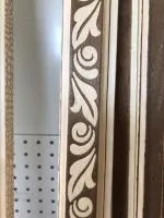 нащельник плоский липа, горячего тиснения лепесток 26*2500, пэм