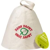 Шапка для бани Баня парит, силу дарит! Банные штучки шапка для бани баня парит, силу дарит! банные штучки