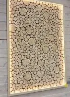 Панно в рамке с подсветкой можжевеловое на щите из липы 100*180*5см Автор Бани  панно в рамке с подсветкой можжевеловое на щите из липы 100*180*5см автор бани