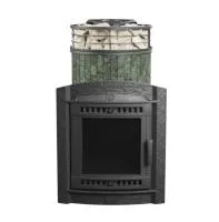 Печь для бани ПроМеталл Атмосфера L в ламелях Змеевик + сетка с тоннелем New печь для бани прометалл атмосфера l в ламелях змеевик + сетка с тоннелем new