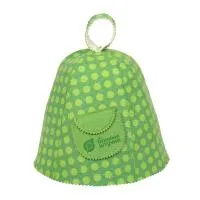 Шапка для бани Горошек с карманом Банные штучки шапка для бани горошек с карманом банные штучки