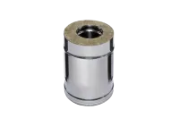 Дымоход Феррум утепленный нержавеющий (430/0,8мм)/зеркальный нержавеющий ф115/200 L=0,25м по воде дымоход феррум утепленный нержавеющий (430/0,8мм)/зеркальный нержавеющий ф115/200 l=0,25м по воде