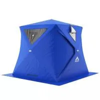 Мобильная баня Морж Куб XL синий (палатка без печи) мобильная баня морж куб xl синий (палатка без печи)