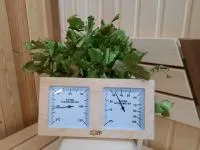 Термометр с гигрометром Банная станция Очки Квадрат канадский кедр, TH-21-R, 212F, Банный Эксперт термометр с гигрометром банная станция очки квадрат канадский кедр, th-21-r, 212f, банный эксперт