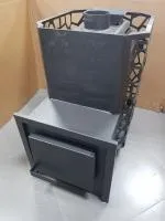Печь для бани Сталь-Мастер Рада 6 18М закр.каменка БЕЗ ДВЕРЦЫ антрацит дровяная сетка печь для бани сталь-мастер рада 6 18м закр.каменка без дверцы антрацит дровяная сетка