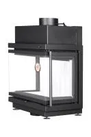 Топка каминная Альфа 700, три стекла, белый шамот подовая, ЭкоКамин  топка каминная альфа 700, три стекла, белый шамот подовая, экокамин