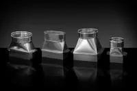 переход craft нержавеющий (304/0,5 мм) c кирпичной кладки 250х250мм на ф200 