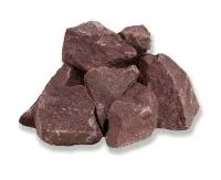Камень для бани ИзиСтим Кварцит малиновый колотый 20 кг  камень для бани изистим кварцит малиновый колотый 20 кг