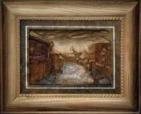 Картина резная "Городская улица" натуральное дерево Банный Эксперт картина резная "городская улица" натуральное дерево банный эксперт