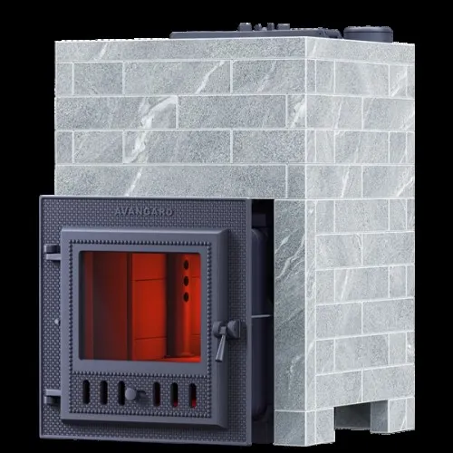 Печь для бани Комплект GFS Авангард 24М ЗК Талькохлорит кирпич Классика печь для бани комплект gfs авангард 24м зк талькохлорит кирпич классика