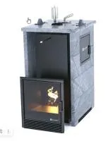 Печь для бани ИзиСтим Сочи Premium М2 справа в трехстор.кожухе закр.верх из талькохлорита, футеровка печь для бани изистим сочи premium м2 справа в трехстор.кожухе закр.верх из талькохлорита, футеровка