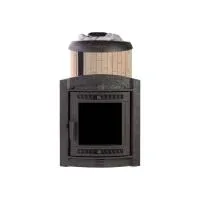 Печь для бани ПроМеталл Атмосфера L в ламелях Окаменевшее дерево печь для бани прометалл атмосфера l в ламелях окаменевшее дерево