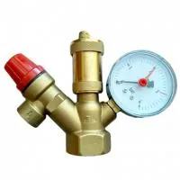 Группа безопасности котла "STI" 1", 3 бар (до 50 кВТ) группа безопасности котла "sti" 1", 3 бар (до 50 квт)