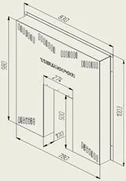 Экран защитный фронтальный Термофор Классика, 1003x830x100 мм экран защитный фронтальный термофор классика, 1003x830x100 мм