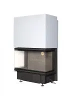 Топка каминная Дельта 1000PB три стекла, черный шамот, принтинг ЭкоКамин топка каминная дельта 1000pb три стекла, черный шамот, принтинг экокамин