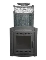 Печь для бани ПроМеталл Атмосфера XL в ламелях Пироксенит + сетка с Тоннелем печь для бани прометалл атмосфера xl в ламелях пироксенит + сетка с тоннелем