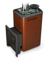 Печь для бани газовая ТМФ Таймыр 2017 Inox закрытая каменка с т/о терракота (без ГГУ)  печь для бани газовая тмф таймыр 2017 inox закрытая каменка с т/о терракота (без ггу)