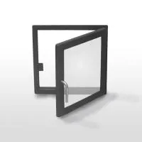 Дверца ТМФ с рамкой для печей Витра, антрацит дверца тмф с рамкой для печей витра, антрацит