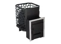 Печь для бани Сталь-Мастер Рада 4 14М дверка стальная антрацит дровяная сетка печь для бани сталь-мастер рада 4 14м дверка стальная антрацит дровяная сетка