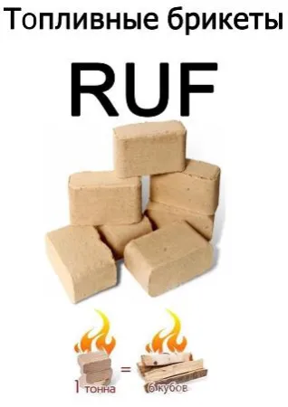 Брикеты топливные RUF (10кг) брикеты топливные ruf (10кг)
