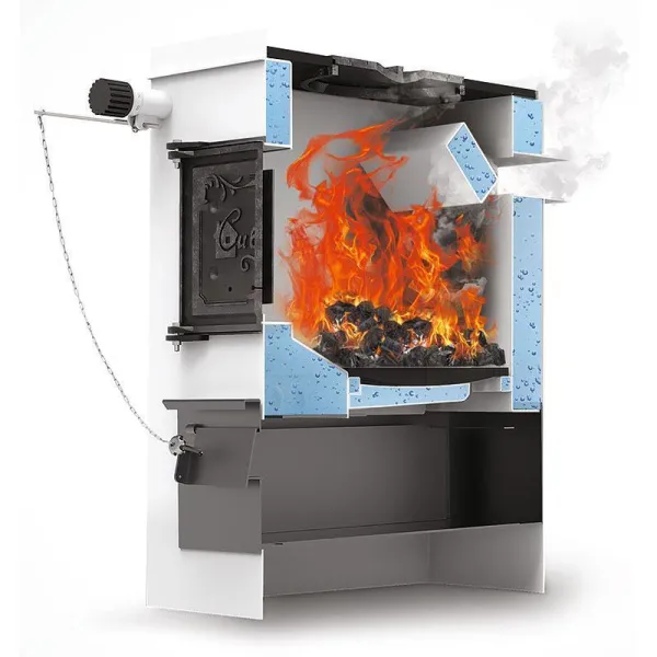 Котел Сибирь с конфоркой 10 кВт (220В) твердотопливный (КВО) котел сибирь с конфоркой 10 квт (220в) твердотопливный (кво)