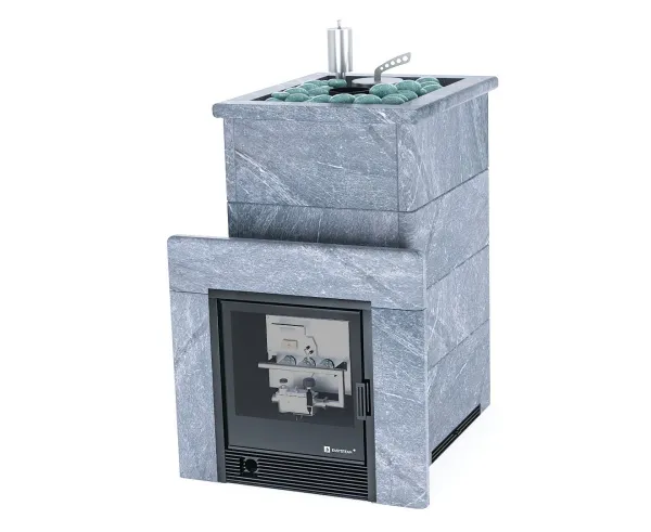 Печь для бани ИзиСтим Сочи Premium в 4-х кожухе талькохлорит закр.верх с ГГУ-40 электророзжиг печь для бани изистим сочи premium в 4-х кожухе талькохлорит закр.верх с ггу-40 электророзжиг