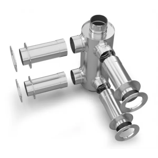 Дымоход утепленный ТМФ нерж/нерж/0,5мм ф120/220мм L=1,0м дымоход утепленный тмф нерж/нерж/0,5мм ф120/220мм l=1,0м