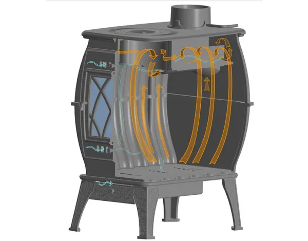 Печь-камин отопительно-варочная ПроМеталл Бахта серый печь-камин отопительно-варочная прометалл бахта серый