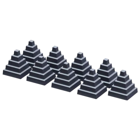Комплект чугунных Пирамид GFS (9шт) комплект чугунных пирамид gfs (9шт)