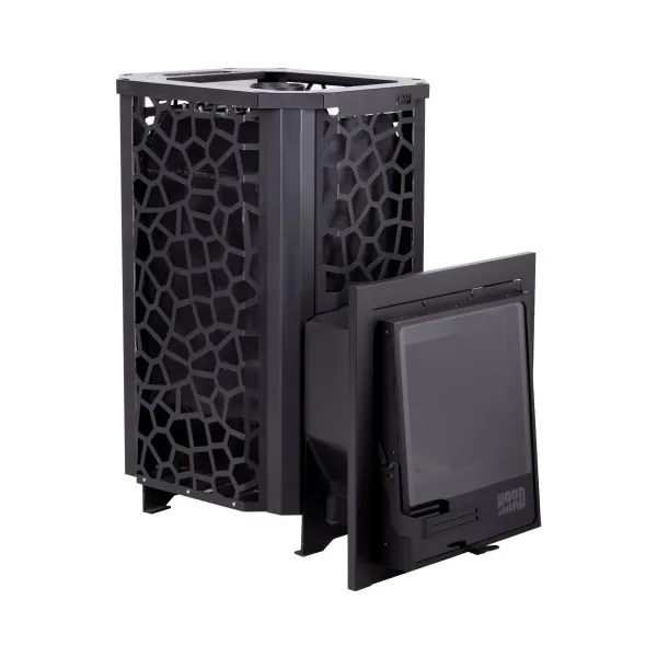 печь для бани сталь-мастер hard 30м хохлома панорама 2025 со стеклом закр каменка дровяная