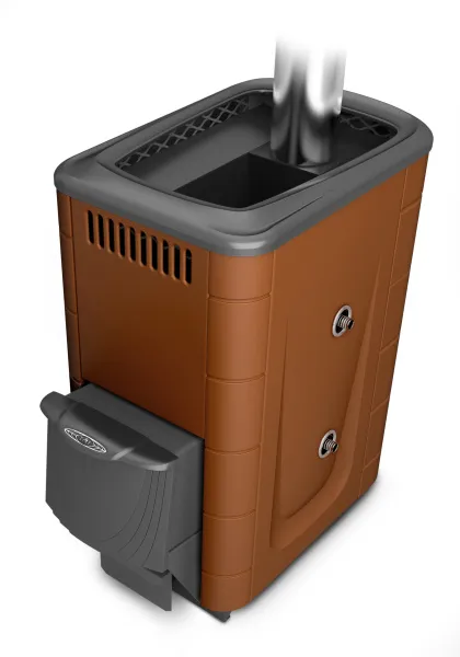 Печь для бани ТМФ Тунгуска Cast дверца антрацит т/обменник терракота печь для бани тмф тунгуска cast дверца антрацит т/обменник терракота